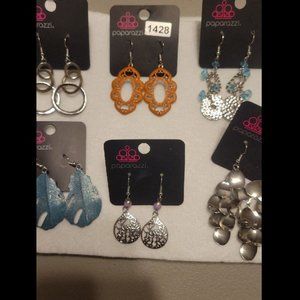 Paparazzi earrings 6pr silver